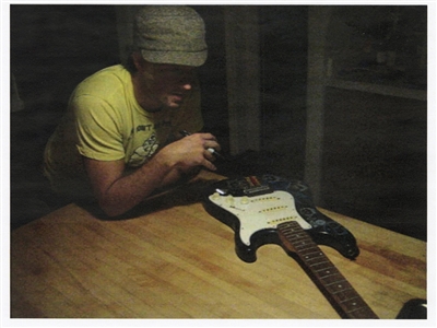 Jason Mraz Owned, Signed & 2003 Stage Played “Booty Patrol Replica Fender Guitar