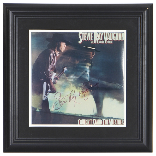 Stevie Ray Vaughan Signed “Couldnt Stand the Weather" Album