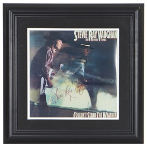 Stevie Ray Vaughan Signed “Couldnt Stand the Weather" Album