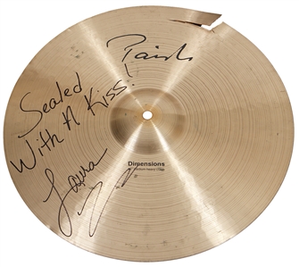 The Eyeliners Signed & Stage Used Cymbal