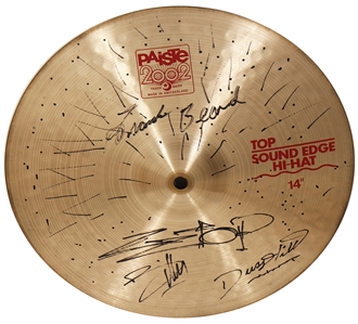 ZZ Top Signed & Stage Used Cymbal