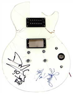 Run DMC Signed & Smashed Guitar