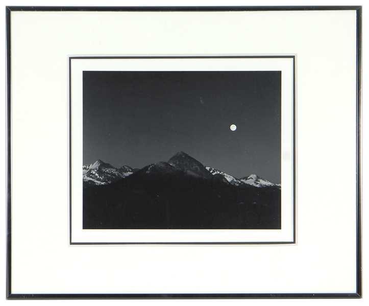 Ansel Adams “Moonrise from Glacier Point" Special Edition Photograph From Original Negative
