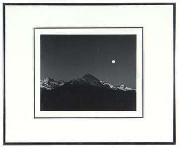 Ansel Adams “Moonrise from Glacier Point" Special Edition Photograph From Original Negative