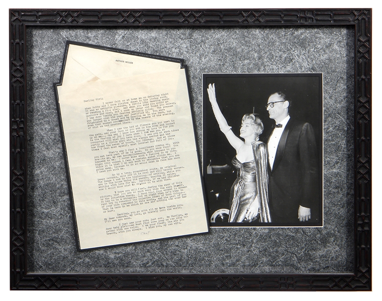 Arthur Miller Passionate Signed Love Letter To Marilyn Monroe “I am your flesh, the air you breathe"