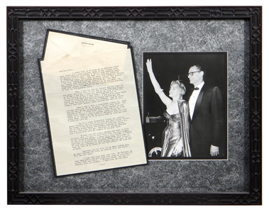 Arthur Miller Passionate Signed Love Letter To Marilyn Monroe “I am your flesh, the air you breathe"