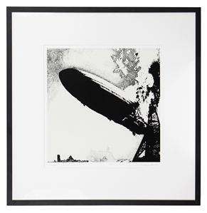 Led Zeppelin Debut Album Cover Limited Edition Lithograph Signed by George Hardie