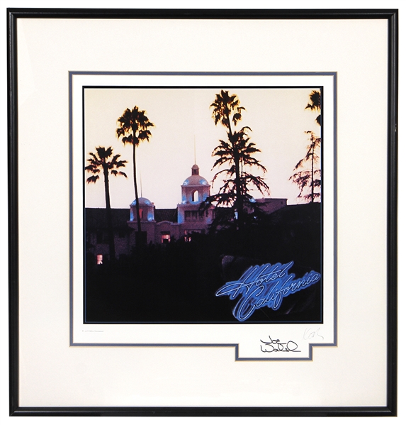 Eagles “Hotel California" Album Cover Limited Edition Lithograph Signed by Joe Walsh