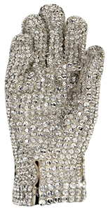 Michael Jackson July 13-15, 1984 Victory Tour Stage Worn Sequined Glove