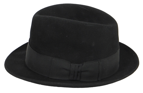 Michael Jackson Stage Worn Black Fedora During 11/2/1984 Billie Jean Concert At The Orange Bowl