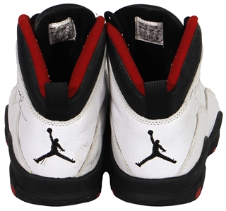 1995 Michael Jordan Game-Used and Double-Signed Nike Air Jordan X Sneakers - Worn Post-NBA Comeback (JSA & RGU)