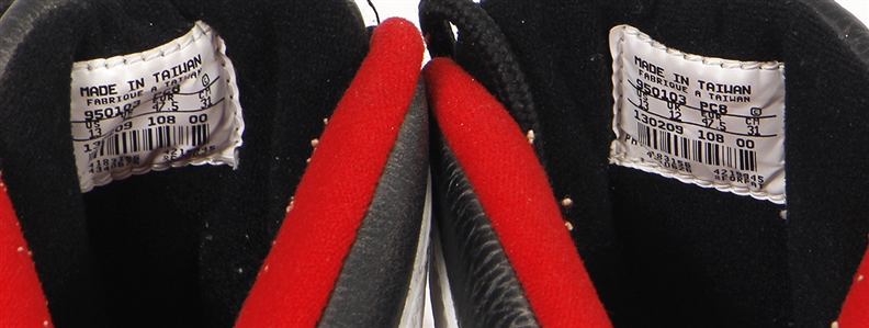 1995 Michael Jordan Game-Used and Double-Signed Nike Air Jordan X Sneakers - Worn Post-NBA Comeback (JSA & RGU)