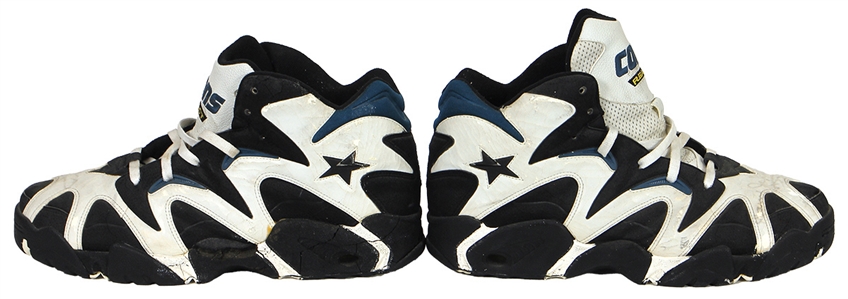 1994-95 Larry Johnson Charlotte Hornets Game-Used & Autographed Sneakers