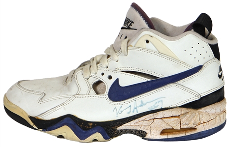 1991-1995 Kenny Anderson Signed & Game Worn Sneaker