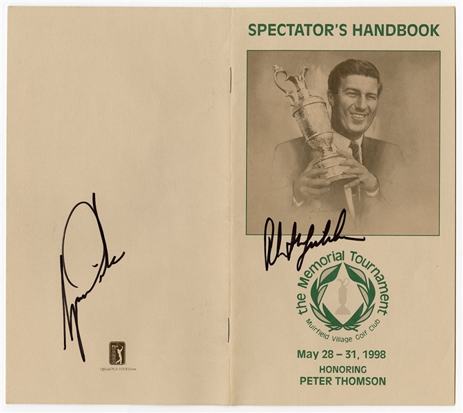 Tiger Woods & Phil Mickelson Signed 1998 Memorial Tournament Program