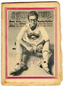 Elton John Signed 1971 Rolling Stone Magazine Cover (REAL)