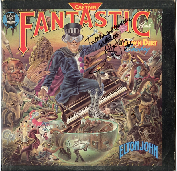Elton John Signed “Captain Fantastic and the Brown Dirt Cowboy" Album (Maxim Langstaff Collection)