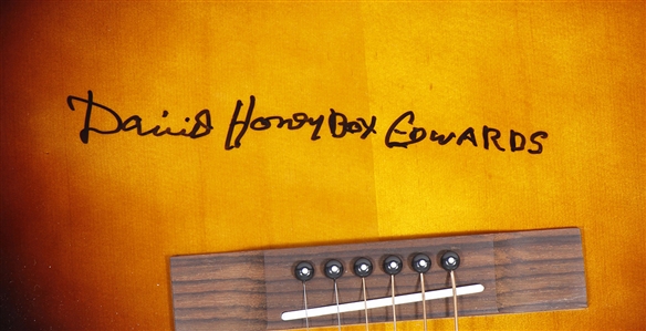 Daniel Honeyboy Edwards Played & Signed Epiphone Acoustic Guitar (Maxim Langstaff Collection)