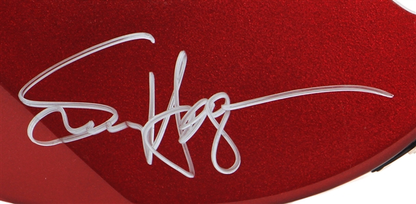 Sammy Hagar Signed Red Guitar