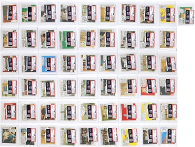1970 Topps "Hee Haw" Test Card Complete Set (55) - Only Second To Ever Surface In Auction