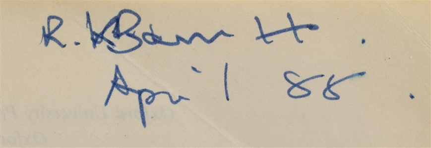 Syd Barrett Personally Owned & Signed The Oxford Companion to Twentieth Century Art Book (PSA/DNA)
