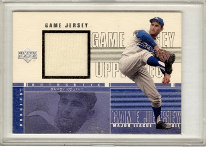 Sandy Koufax 2000 Upper Deck Game Jersey Card #CSK