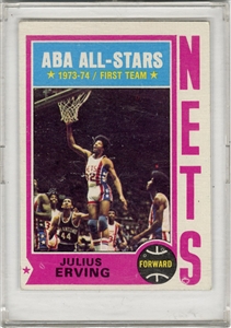 1974 Topps Basketball Julius Erving All-Star #200