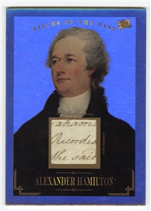 Alexander Hamilton Handwritten Authentic Relic Card Holo 2023 Pieces Of The Past