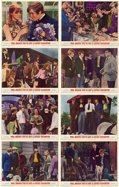 “Mrs Brown Youve Got a Lovely Daughter" Set of 8 Original Movie Lobby Cards