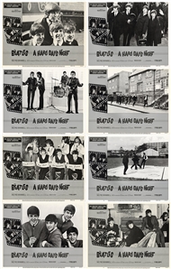 The Beatles “A Hard Days Night" Set of 8 Movie Lobby Cards