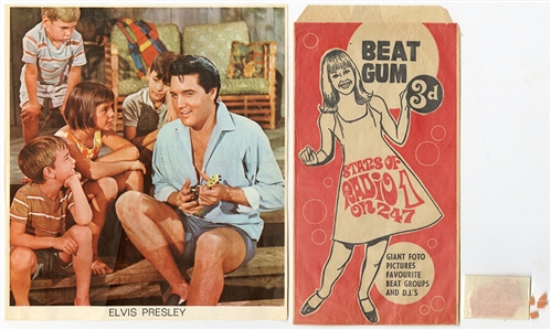 Elvis Presley Original Photograph & Gum