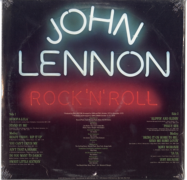 John Lennon “Rock N Roll" Sealed Album