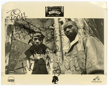 Mobb Deep Vintage Signed Photograph with Incredible Inscription