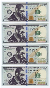 Usher Prop 100 Bills (4)