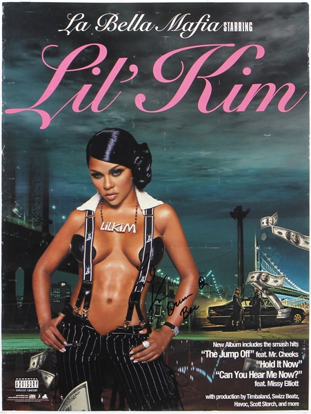 Lil Kim Signed “La Bella Mafia" Album Poster
