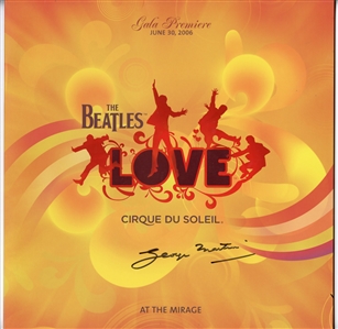 George Martin Signed “The Beatles Love Cirque Du Soleil” Album (Maxim Langstaff Collection)