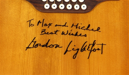 Gordon Lightfoot Played & Signed Gibson Acoustic Guitar (Maxim Langstaff Collection)